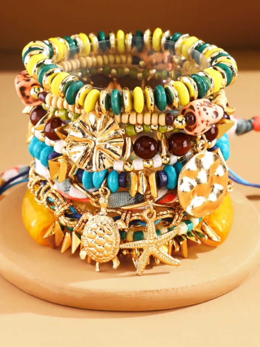 Bracelet 7 ❤️ Coastal Charm Beaded Bracelet Set